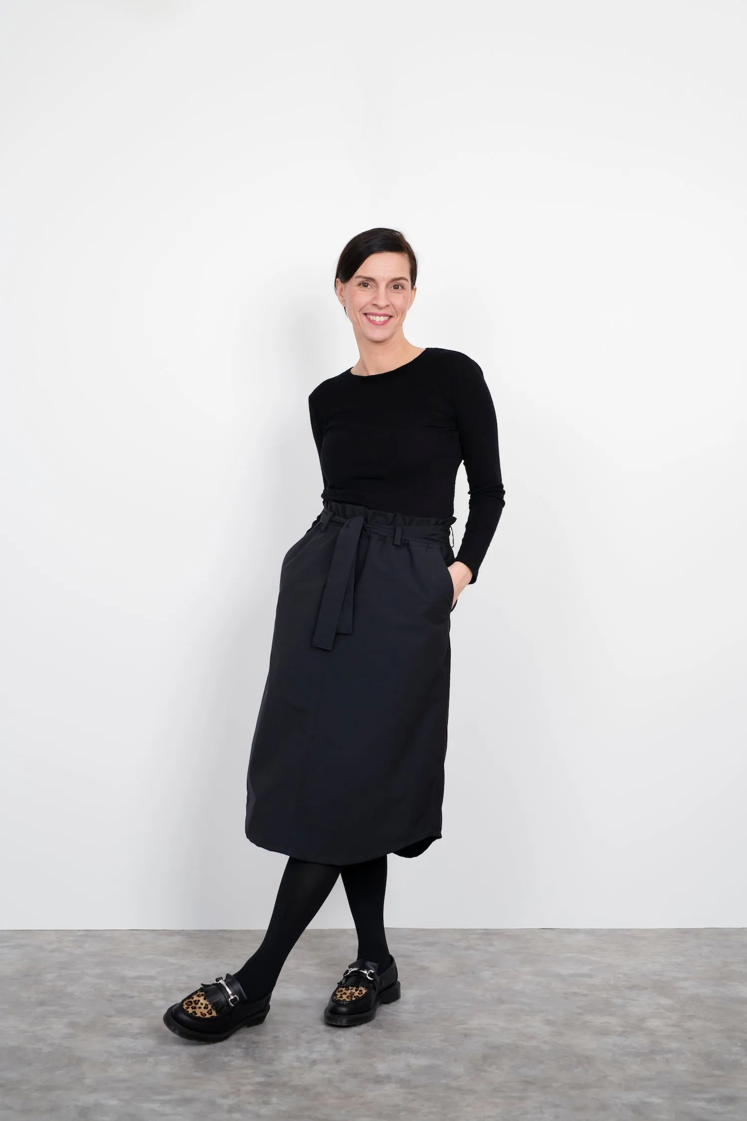 A-Line Midi Skirt