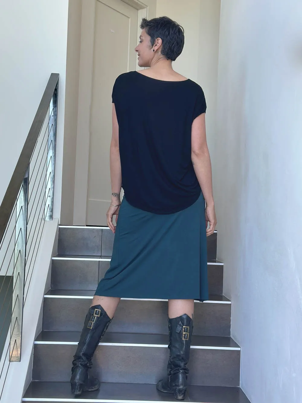 A-Line Midi Skirt