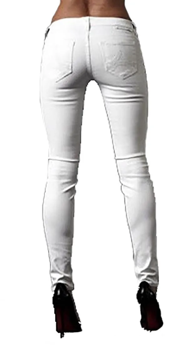 Affliction Bianca Disco A White Denim Pants