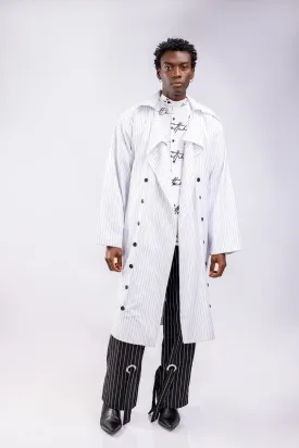 ATTO TETTEH Aldofo White Trench Coat