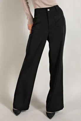 Black Straight Leg Pants