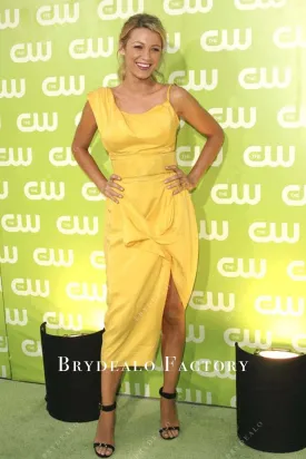 Blake Lively Yellow 2007 CW Network's Celebration Party Dress