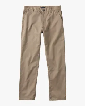 Boys Weekday Stretch Pants - Dark Khaki