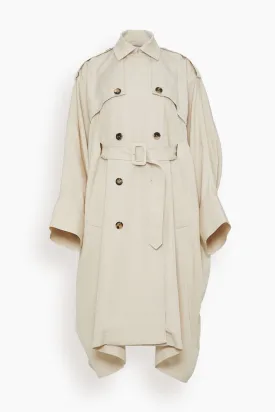 Caftan Trench Coat in Fawn