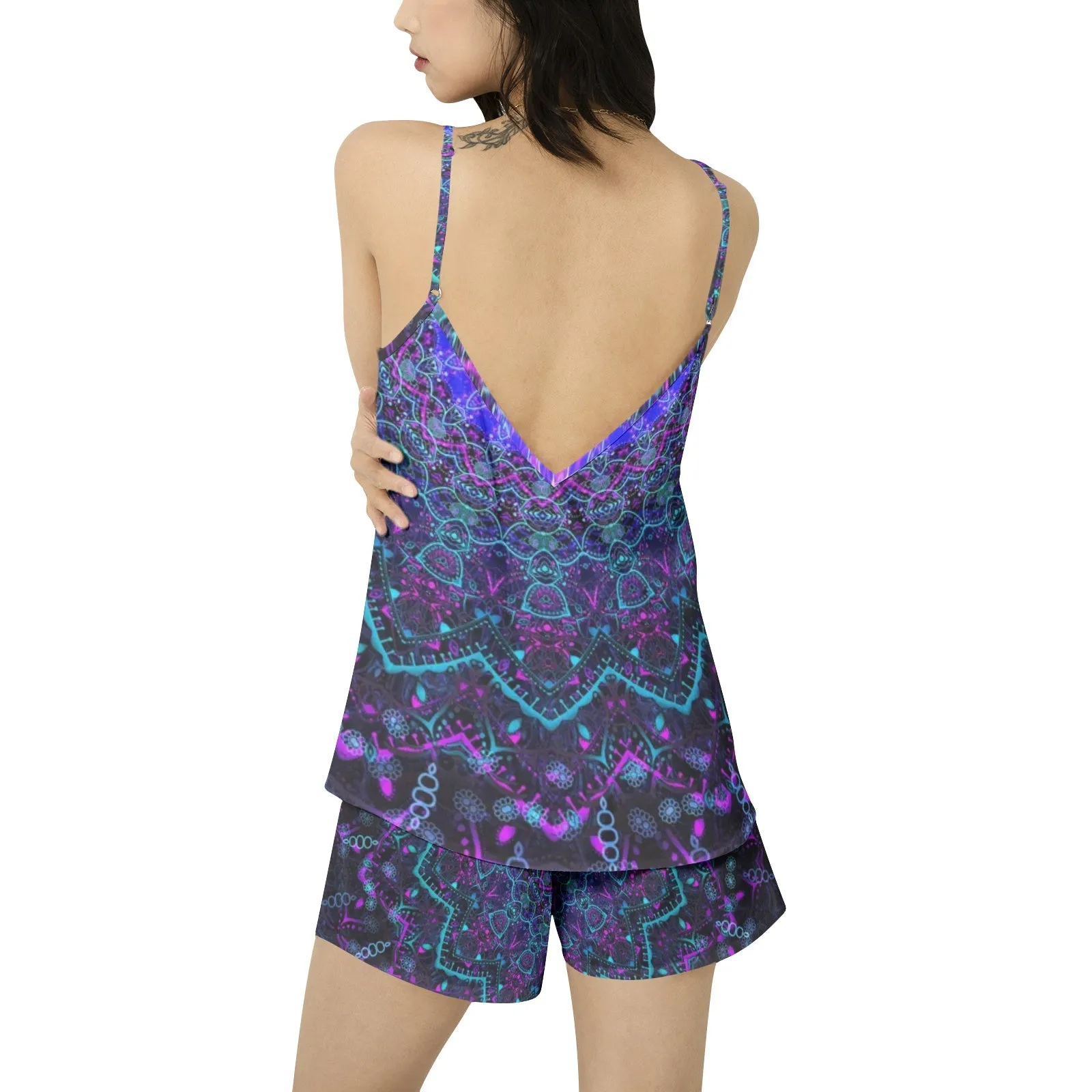 Cameron Gray | Energy Mandala | Cami Top and Short Pajama Set