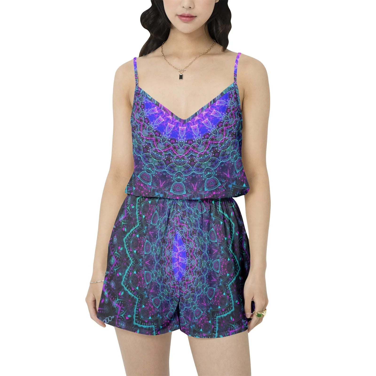 Cameron Gray | Energy Mandala | Cami Top and Short Pajama Set