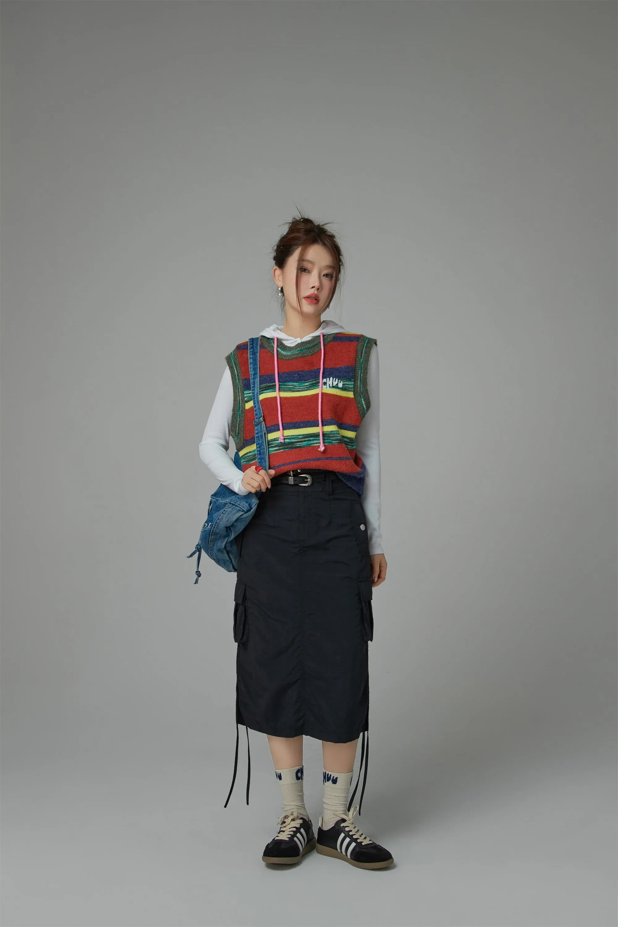 Cargo A-Line Long Skirt