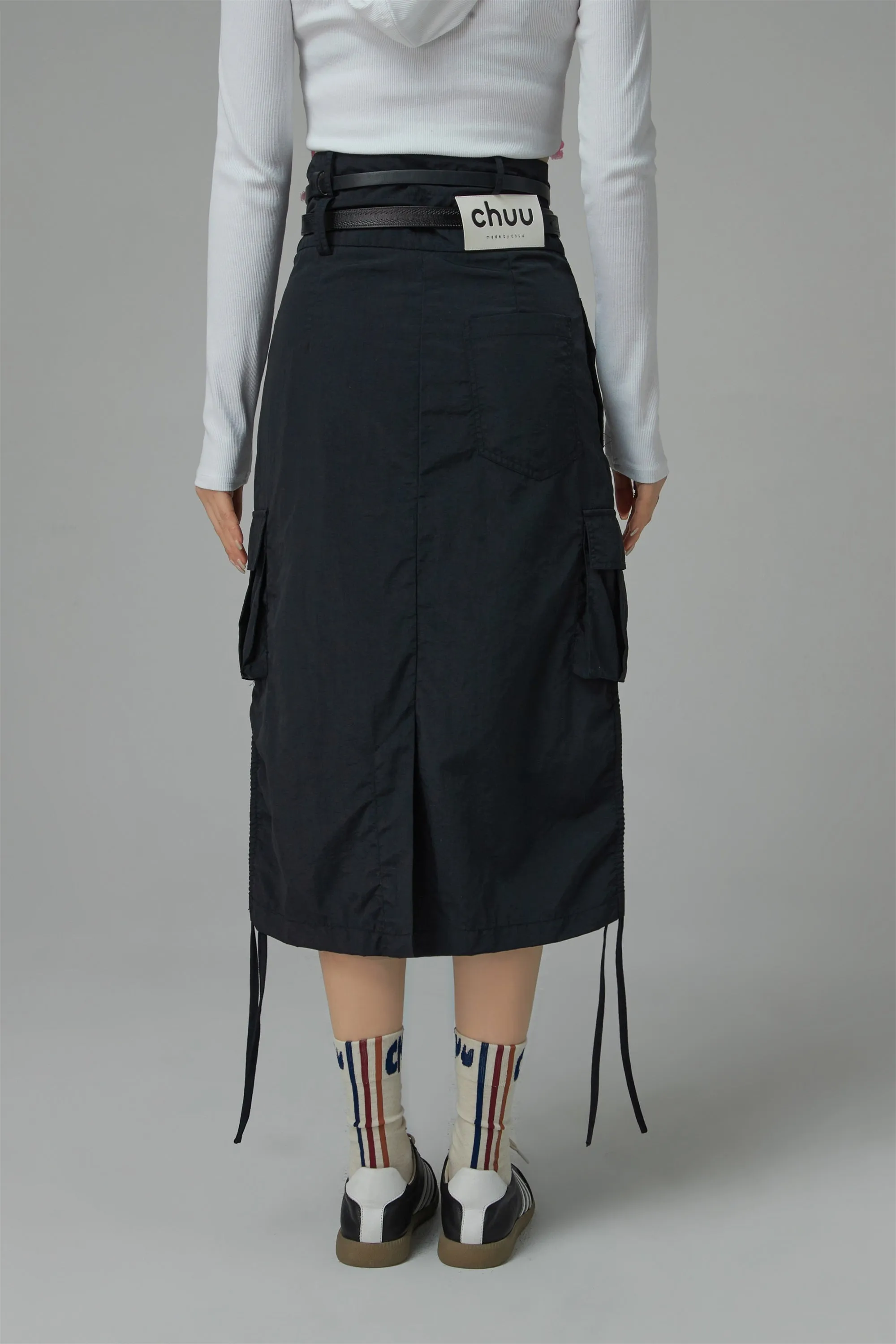 Cargo A-Line Long Skirt