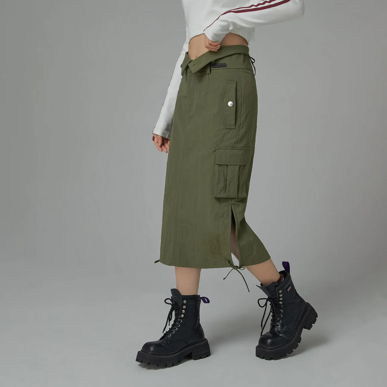 Cargo A-Line Long Skirt