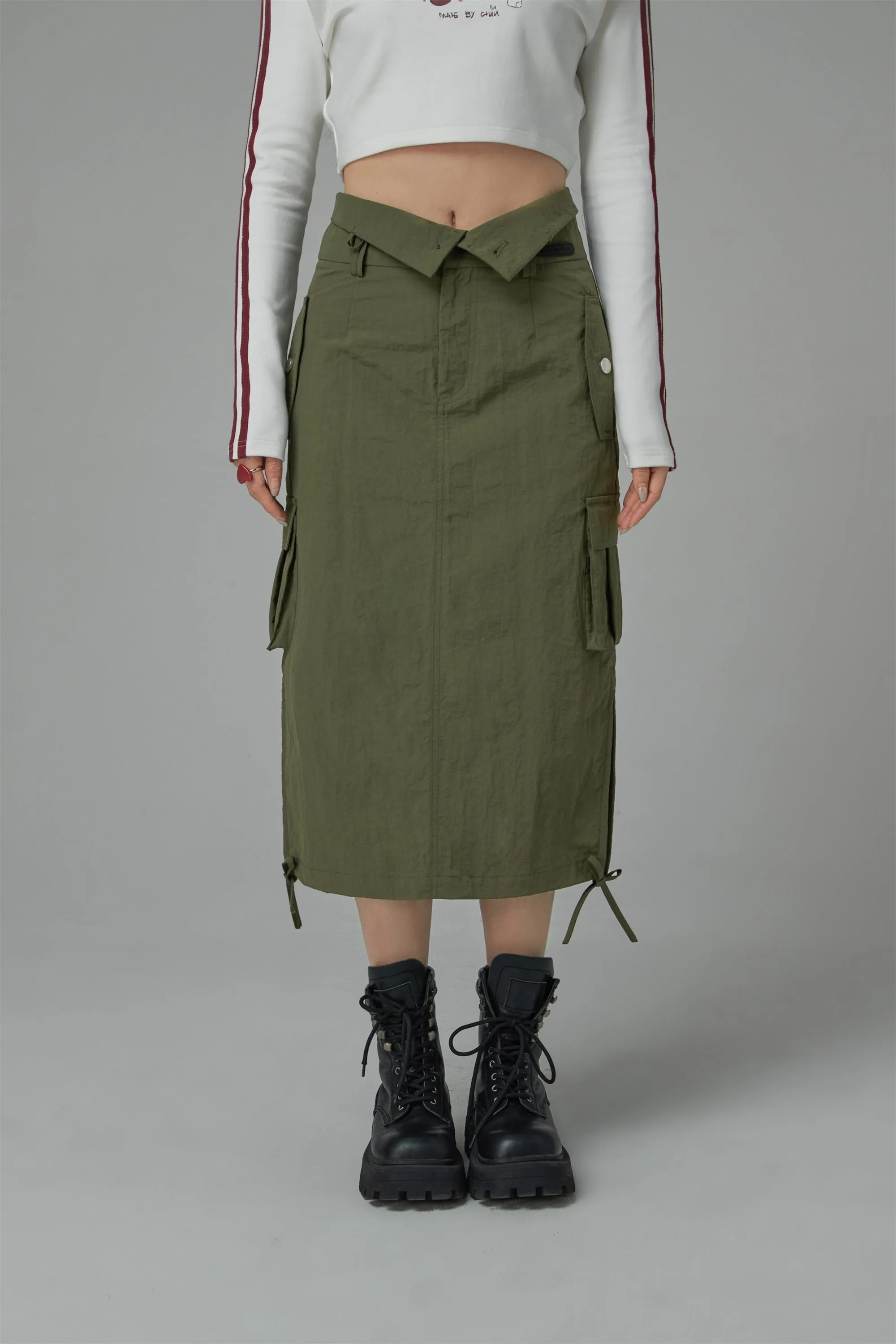 Cargo A-Line Long Skirt