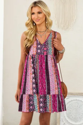 Carnival Boho Dress - Pink