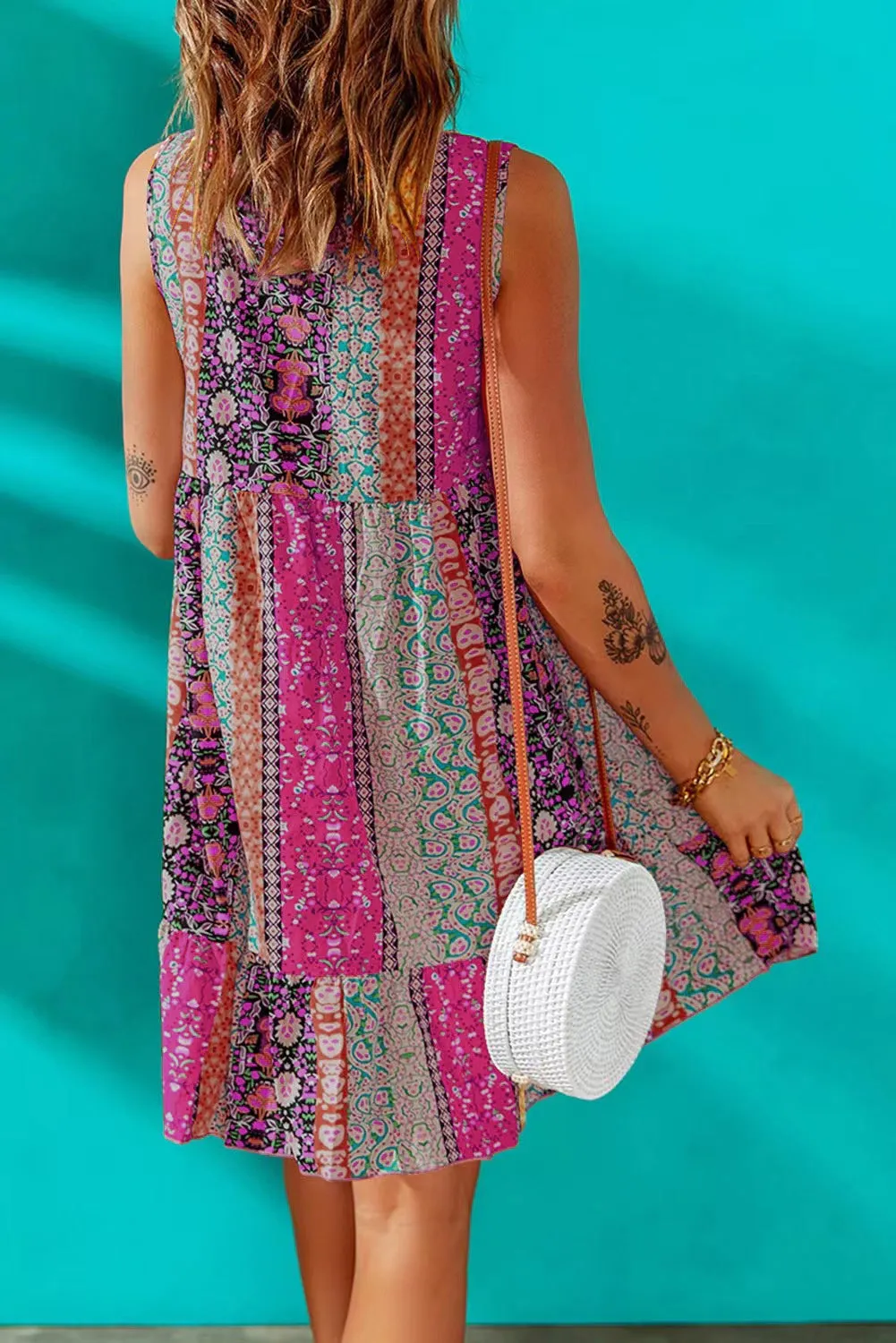 Carnival Boho Dress - Pink