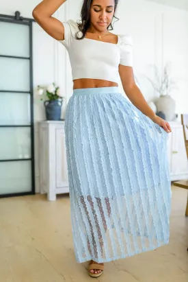 Cascading Ruffles A-Line Skirt