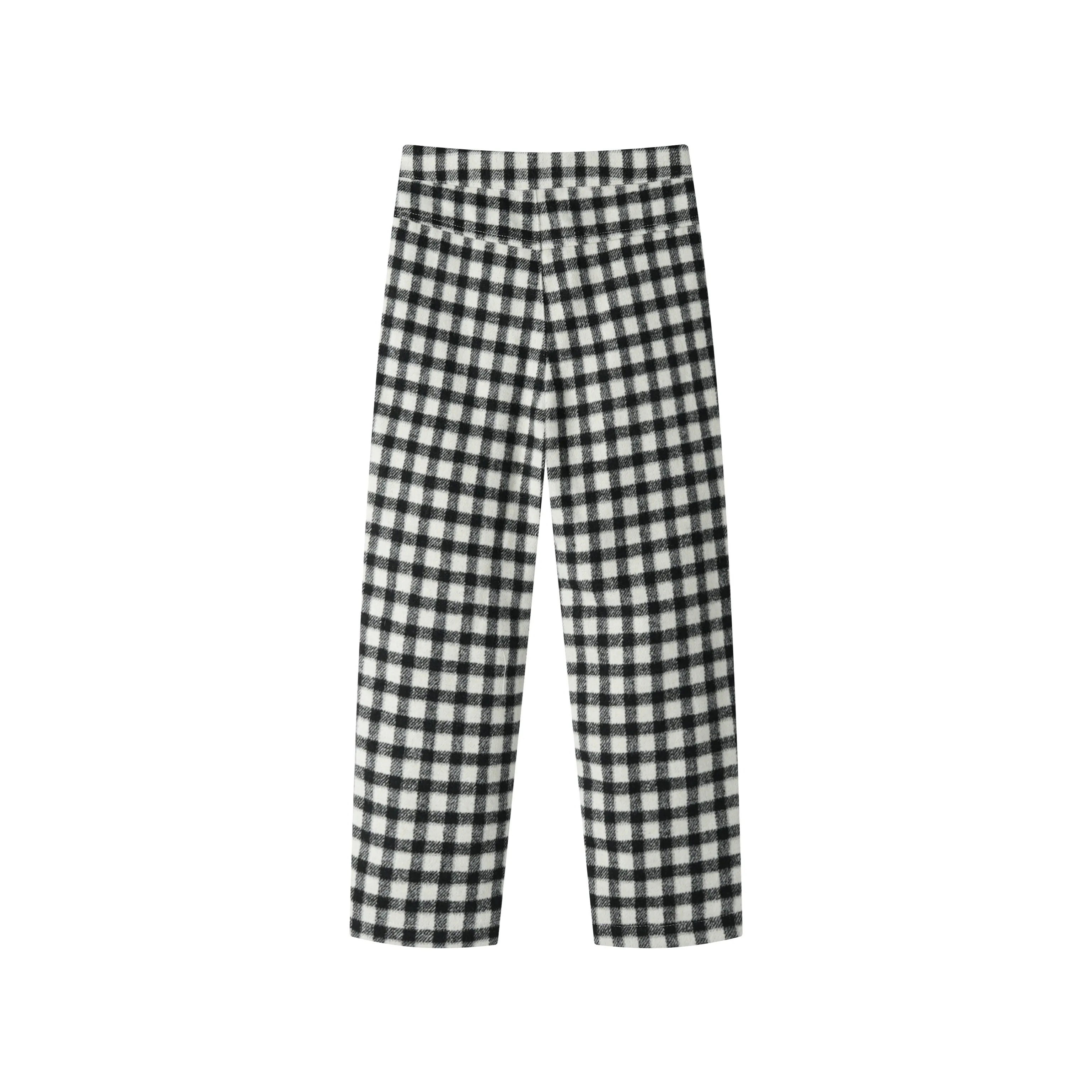 CHECKERED DRESS PANT-BLACK CHECKERED