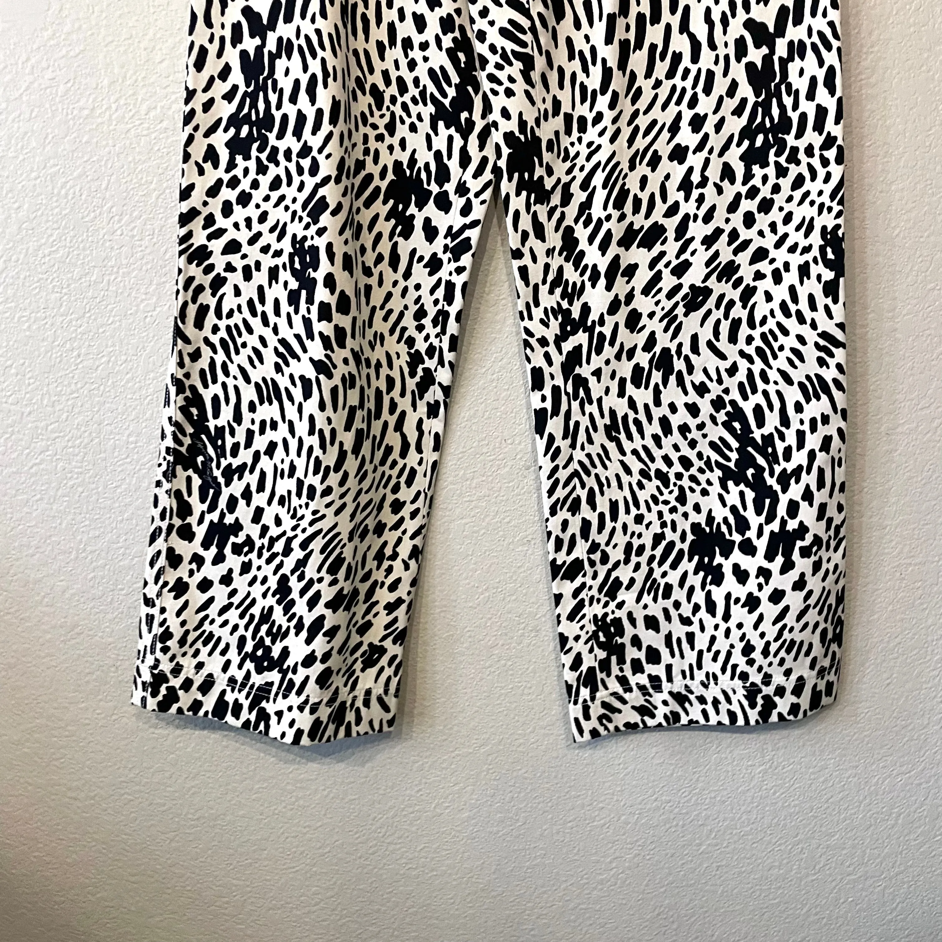 Cheetah Print Twill Pants