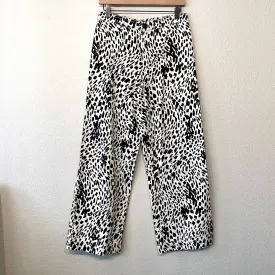 Cheetah Print Twill Pants