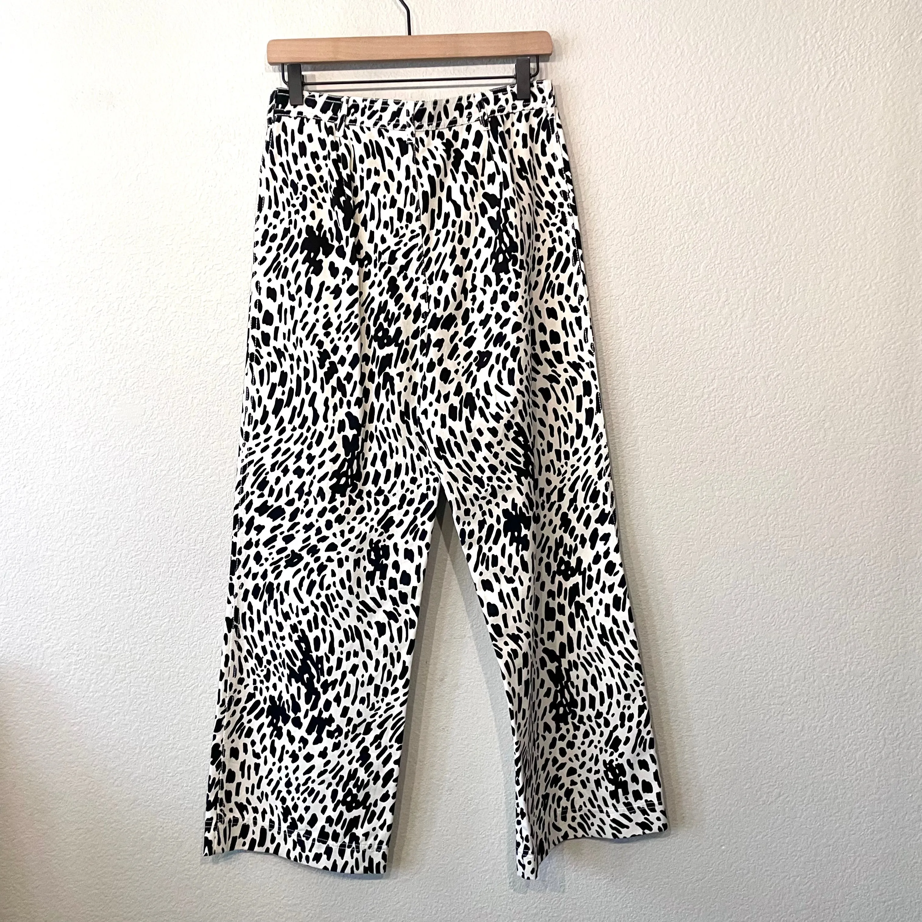 Cheetah Print Twill Pants