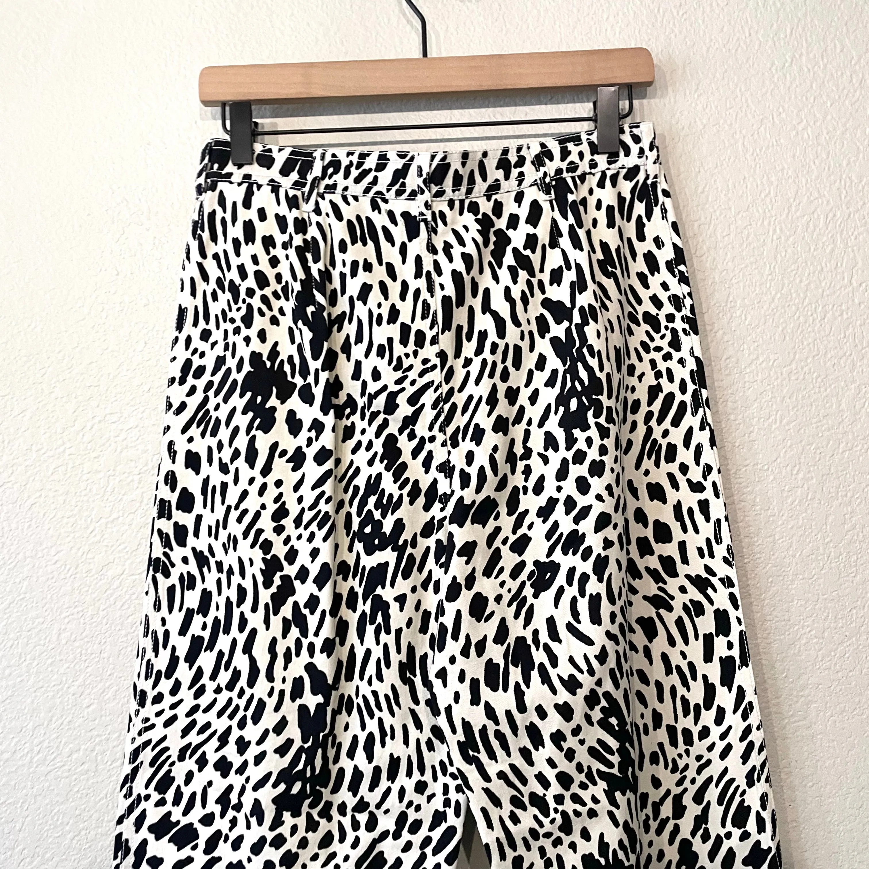 Cheetah Print Twill Pants