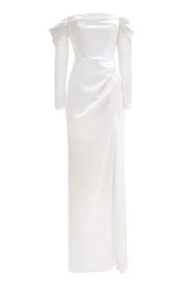 CULT MIA X MONETRE ELEGANT DRAPED GOWN