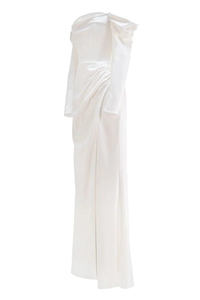 CULT MIA X MONETRE ELEGANT DRAPED GOWN