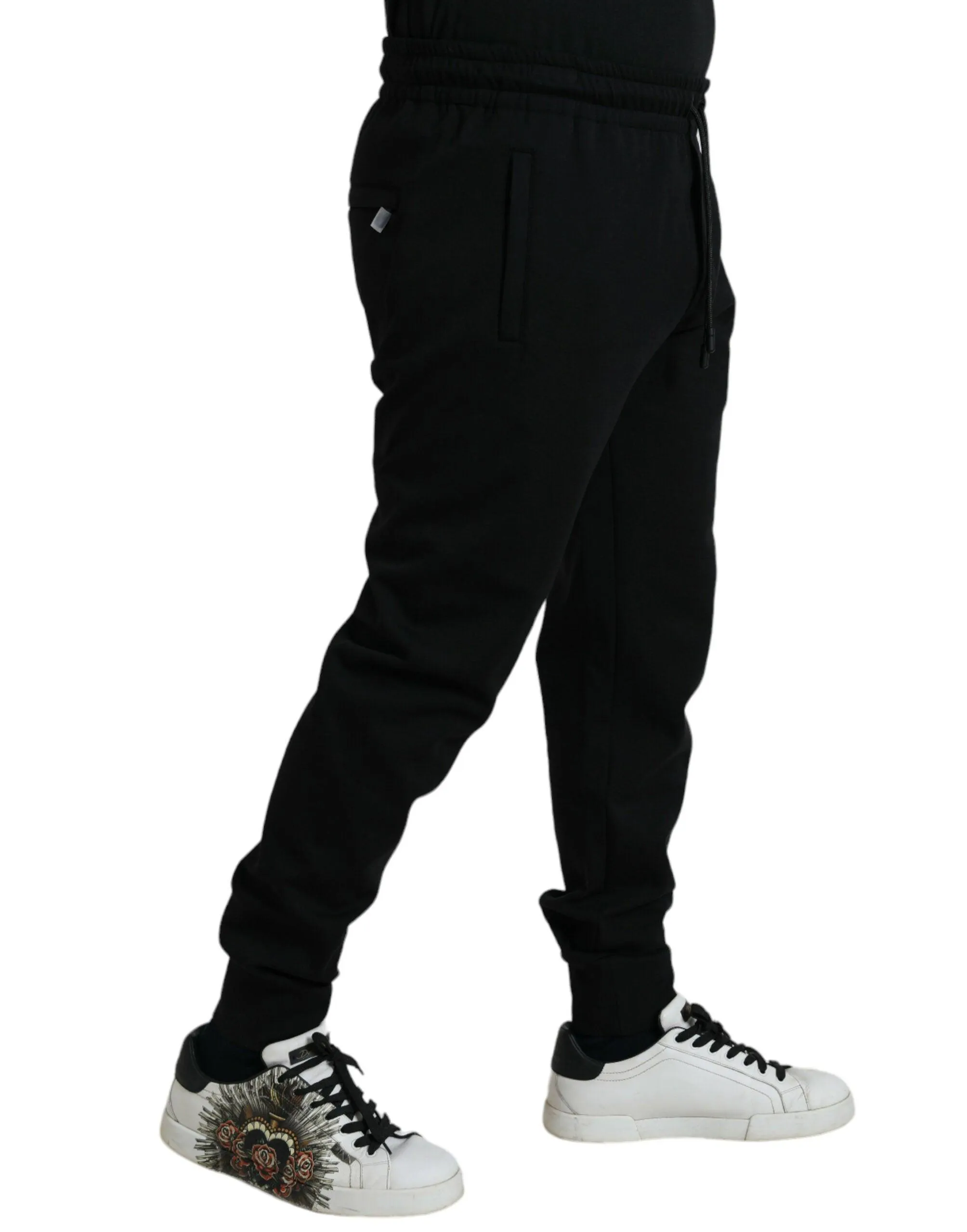 Dolce & Gabbana Black Comfort Fit Jogger Pants