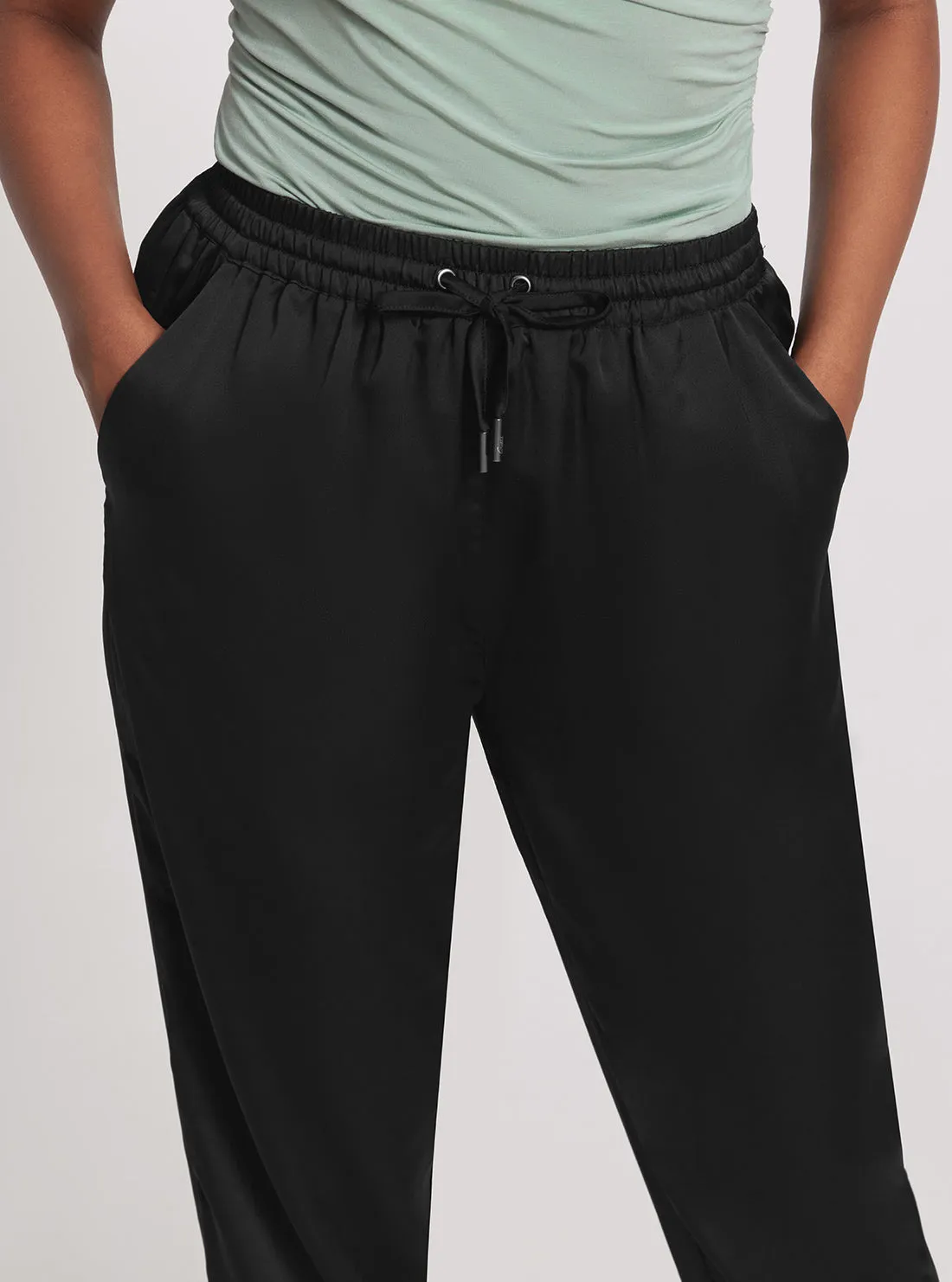 Eco Black Viola Jogger Pants