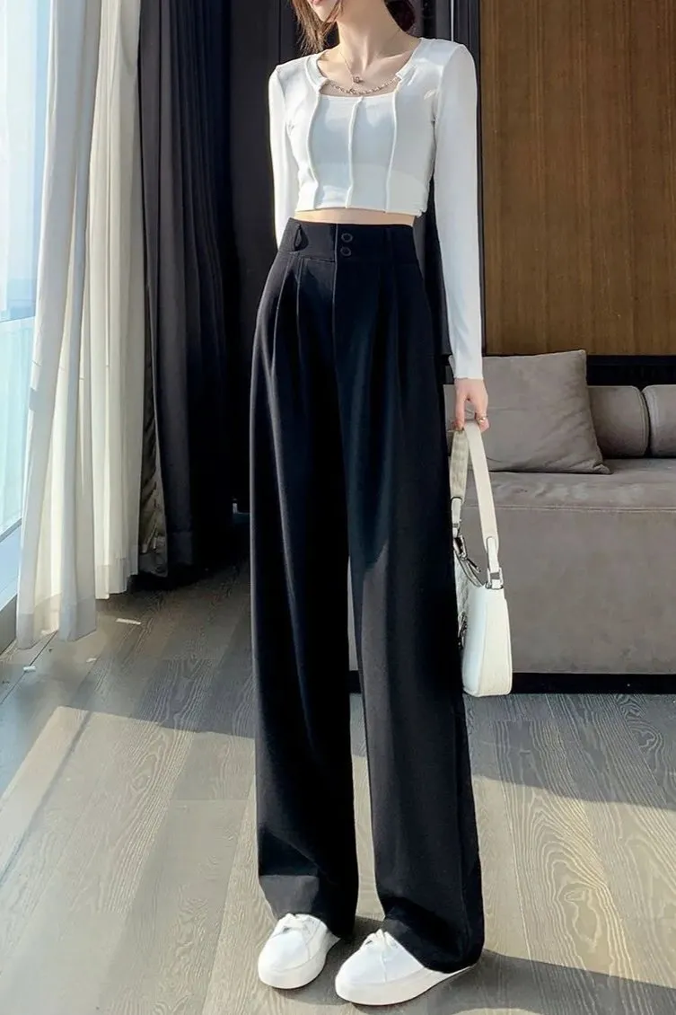 Elodie Effortless Wide Legs Korean Pants