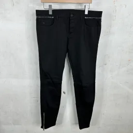 Gucci Black Zipper Biker Jeans