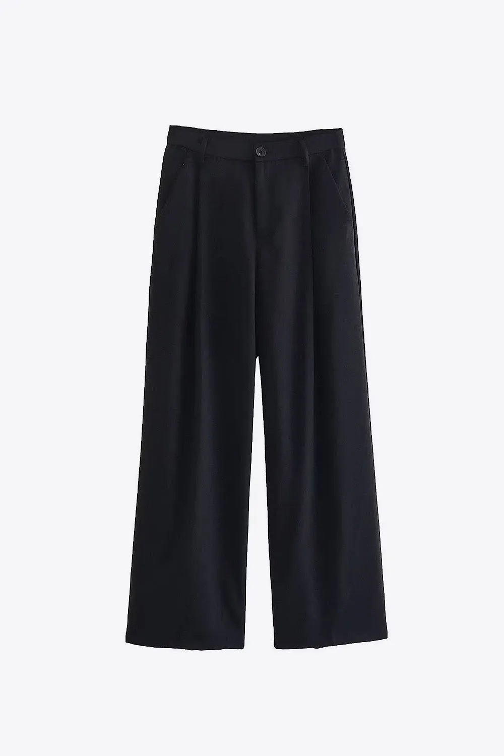 High Waist Straight Leg Pants