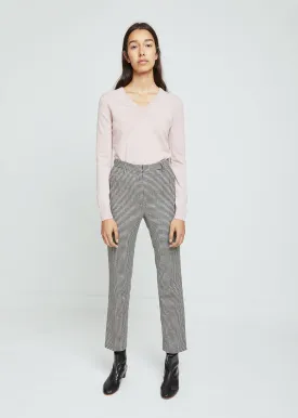 Houndstooth Straight Leg Pants