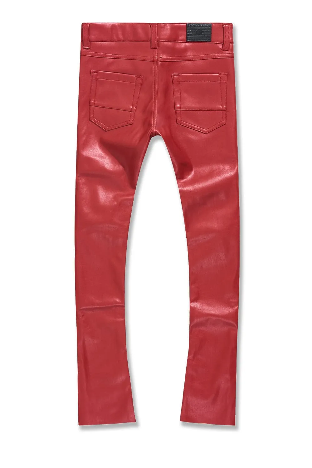 Kids Stacked Thriller Pants (Red)