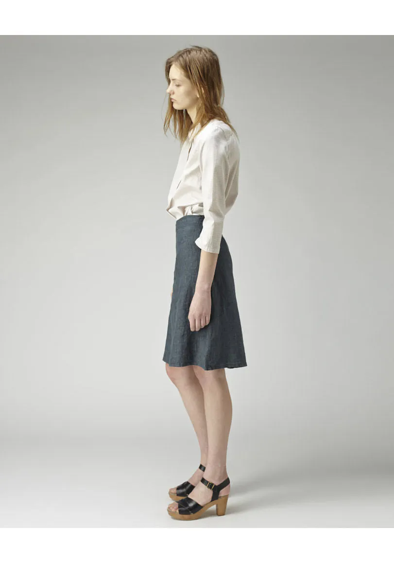 Linen A-Line Skirt