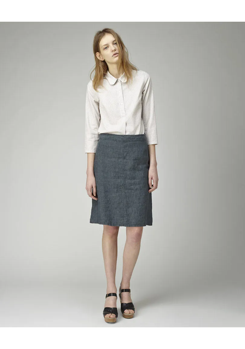 Linen A-Line Skirt