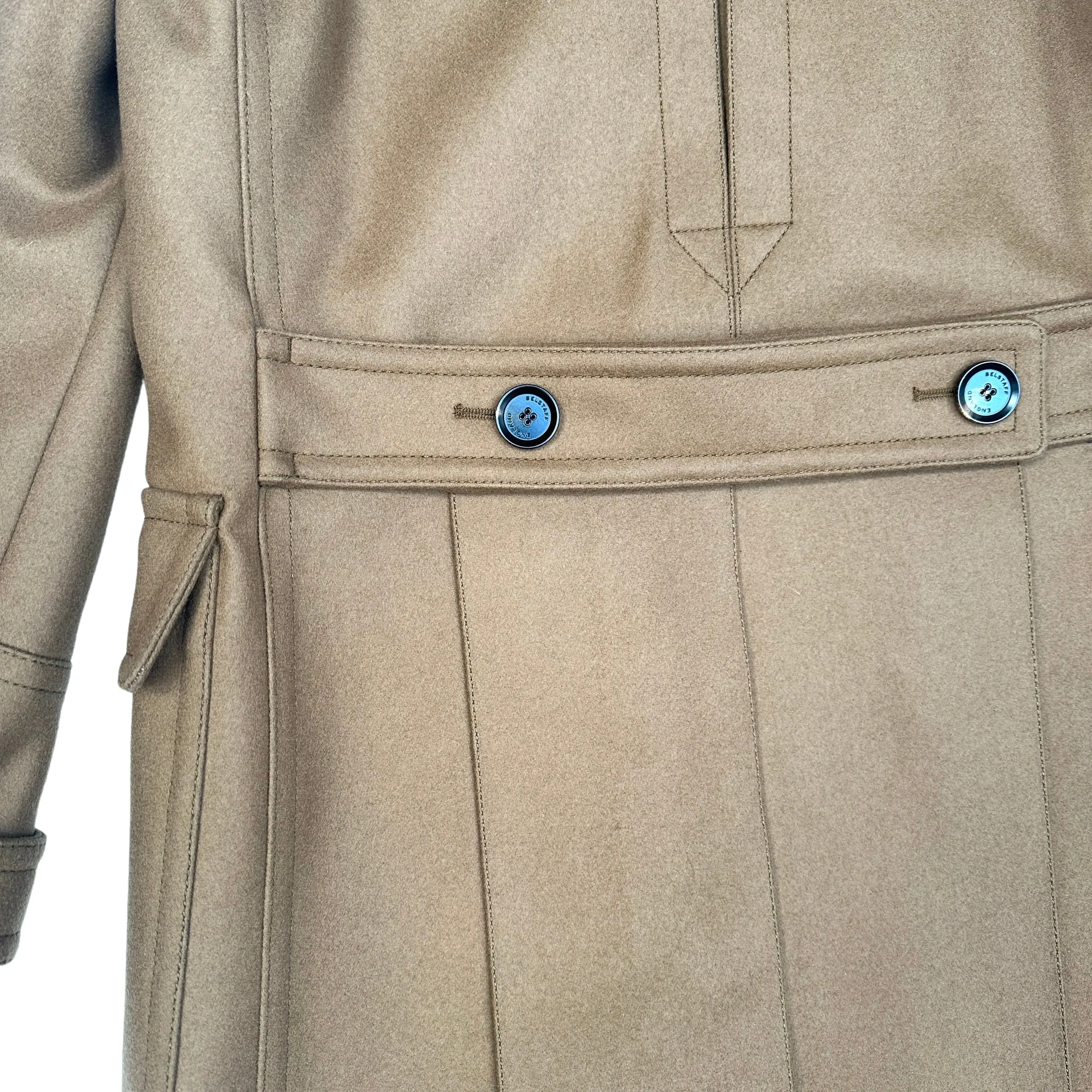 Men Brown Wool Coat - S