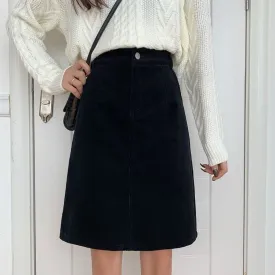 Midi Corduroy Skirt