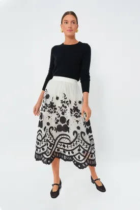 Multi Joelle Applique A-Line Skirt