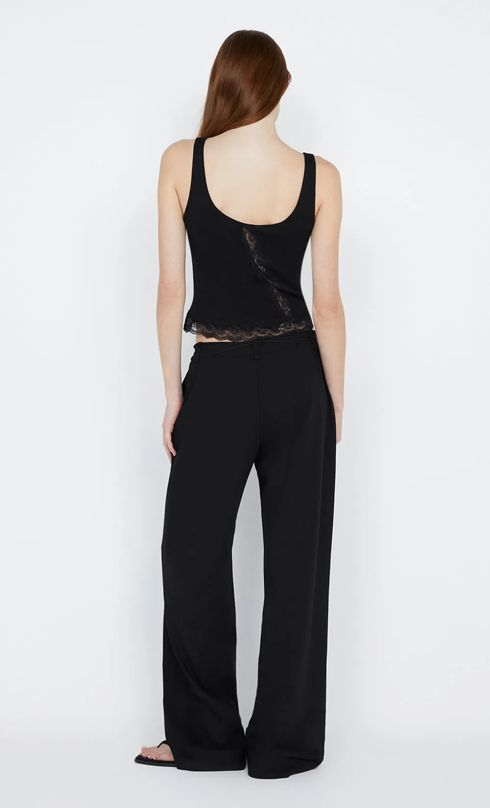 NAIDA STRAIGHT LEG PANT - BLACK