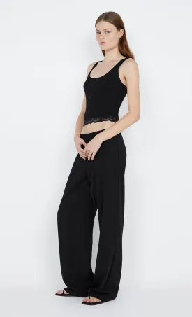 NAIDA STRAIGHT LEG PANT - BLACK