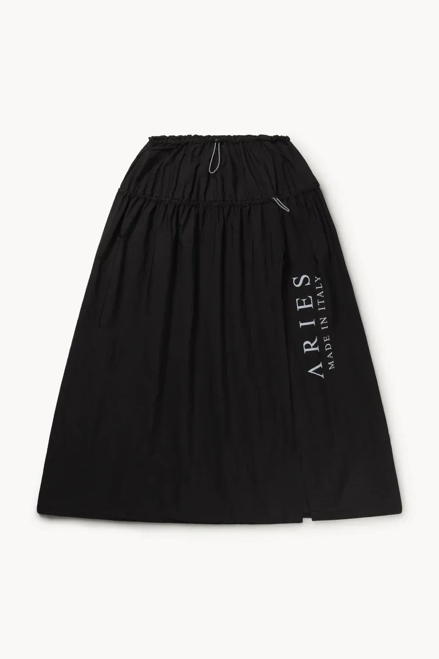 NYLON SNOW SKIRT / ARIES / BLACK