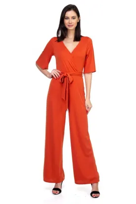 Orange Long Jumpsuit