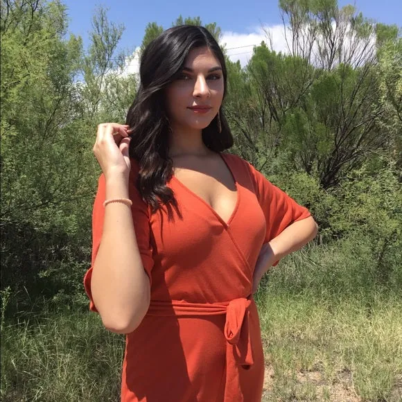 Orange Long Jumpsuit