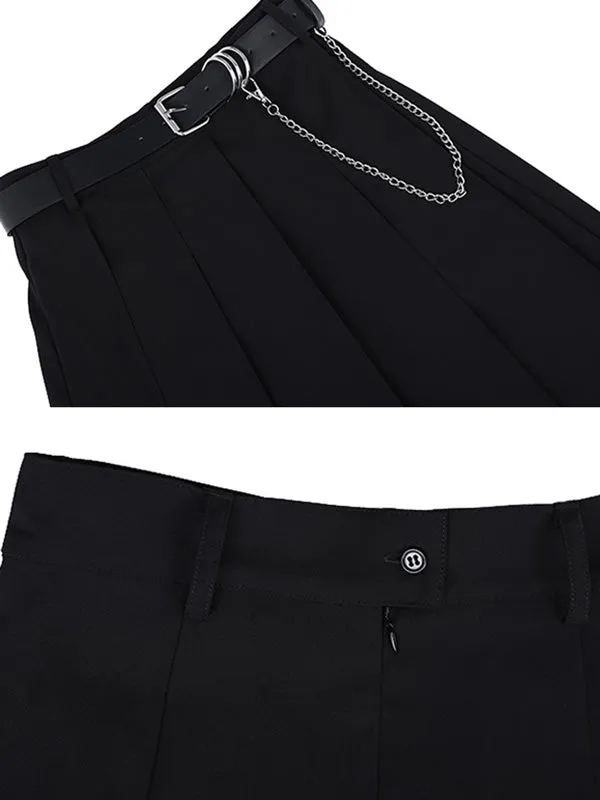 Original Pleats Empire A-Line Skirt