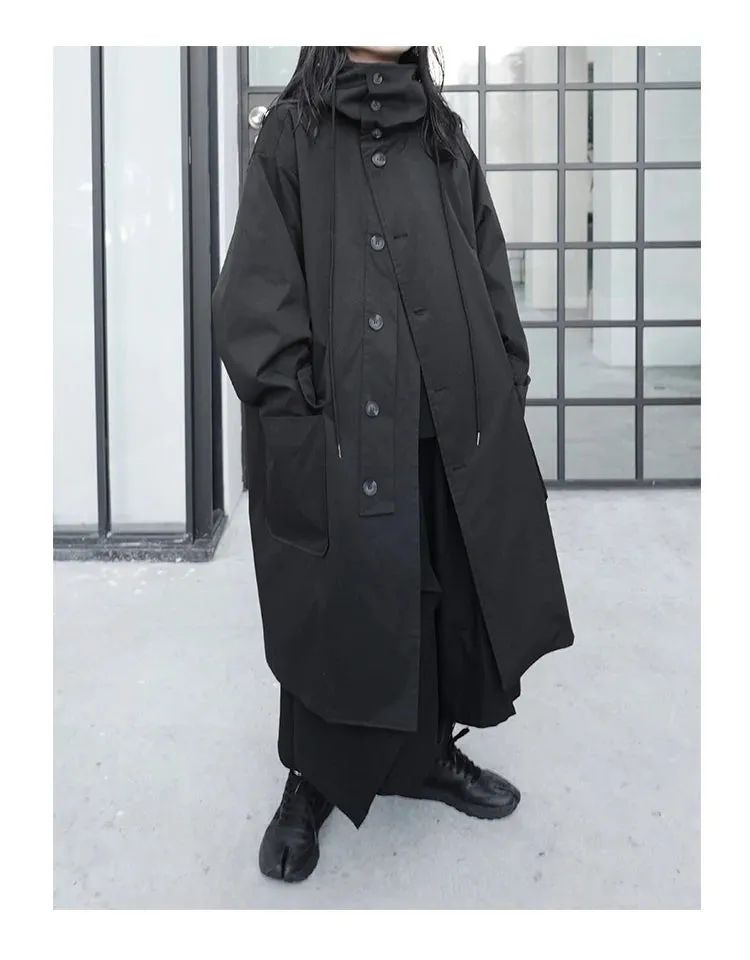 Oversized Not Today Hooded Trench Coat