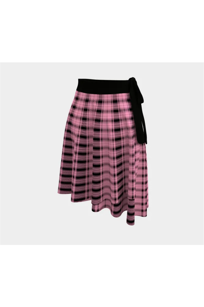 Plaid Panther Wrap Skirt