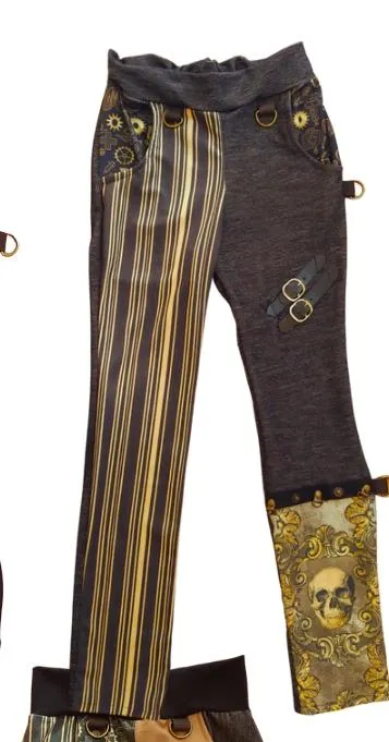 Steampunk Engineer Pants for kids unisex style skinny jeans