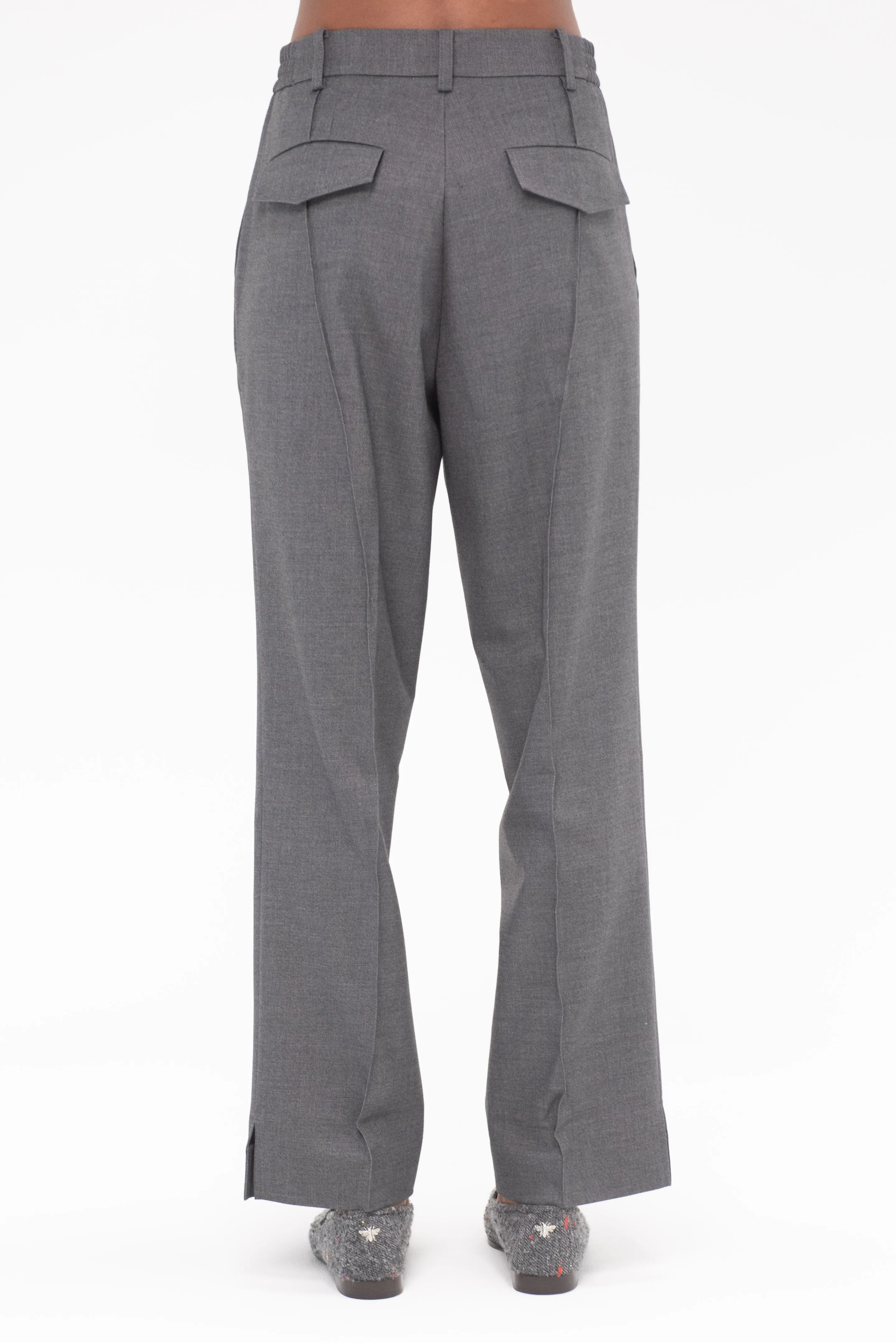 Straight Leg Pants, Charcoal