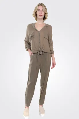 Straight Leg Pants - Mocha