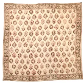 Terracotta Medallion - Kalamkari Cotton Bandana  (KK1409)