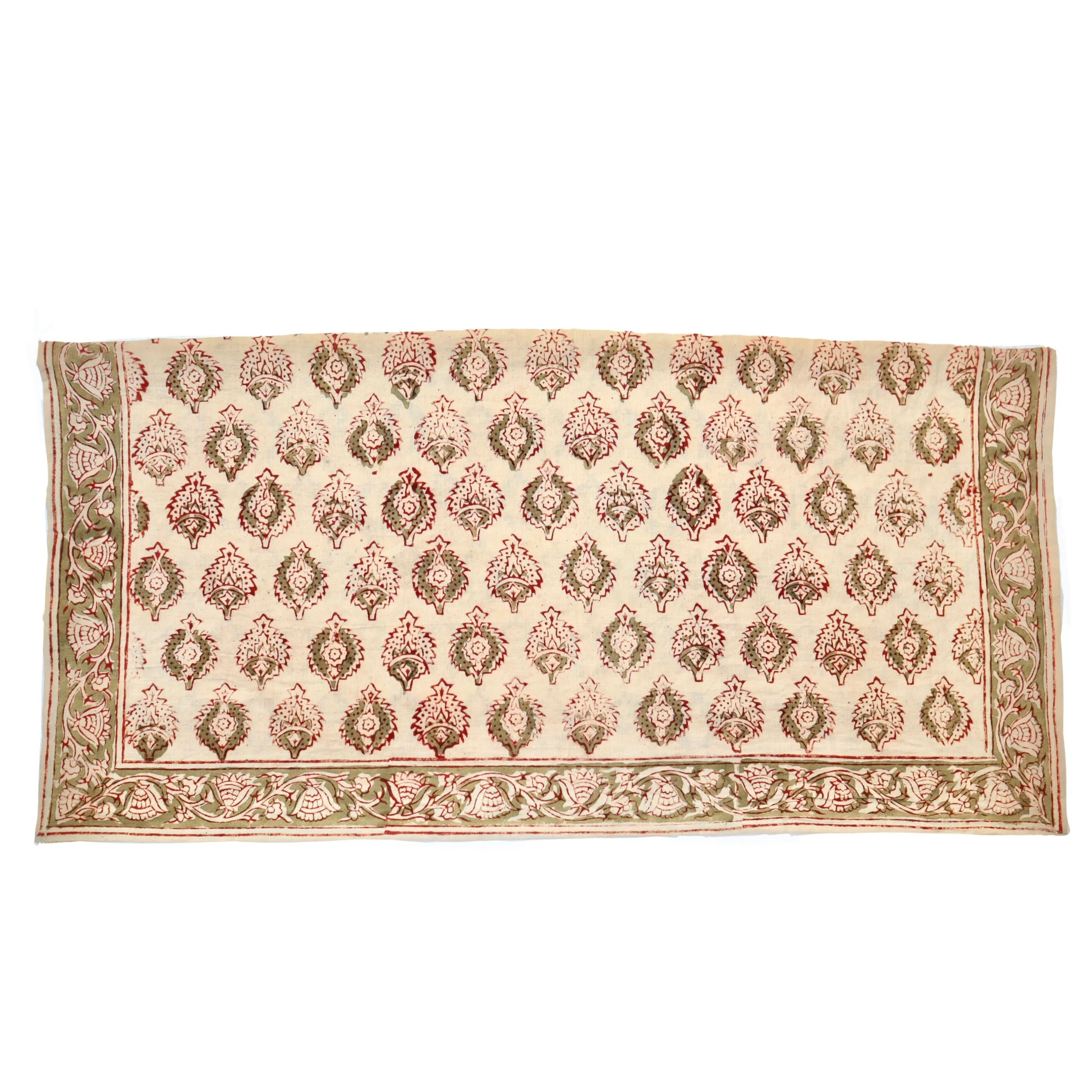 Terracotta Medallion - Kalamkari Cotton Bandana  (KK1409)