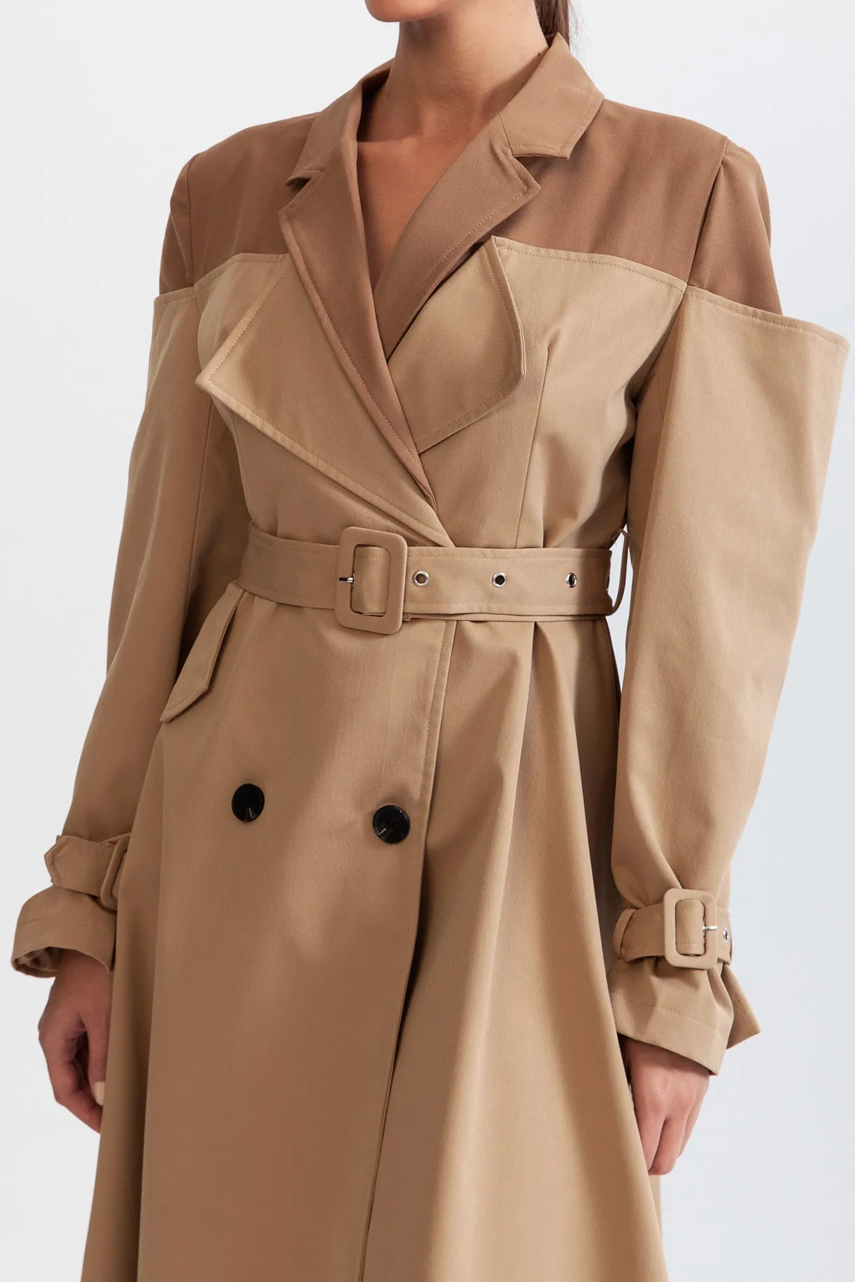 Trench-Coat Double Combiné - Nude